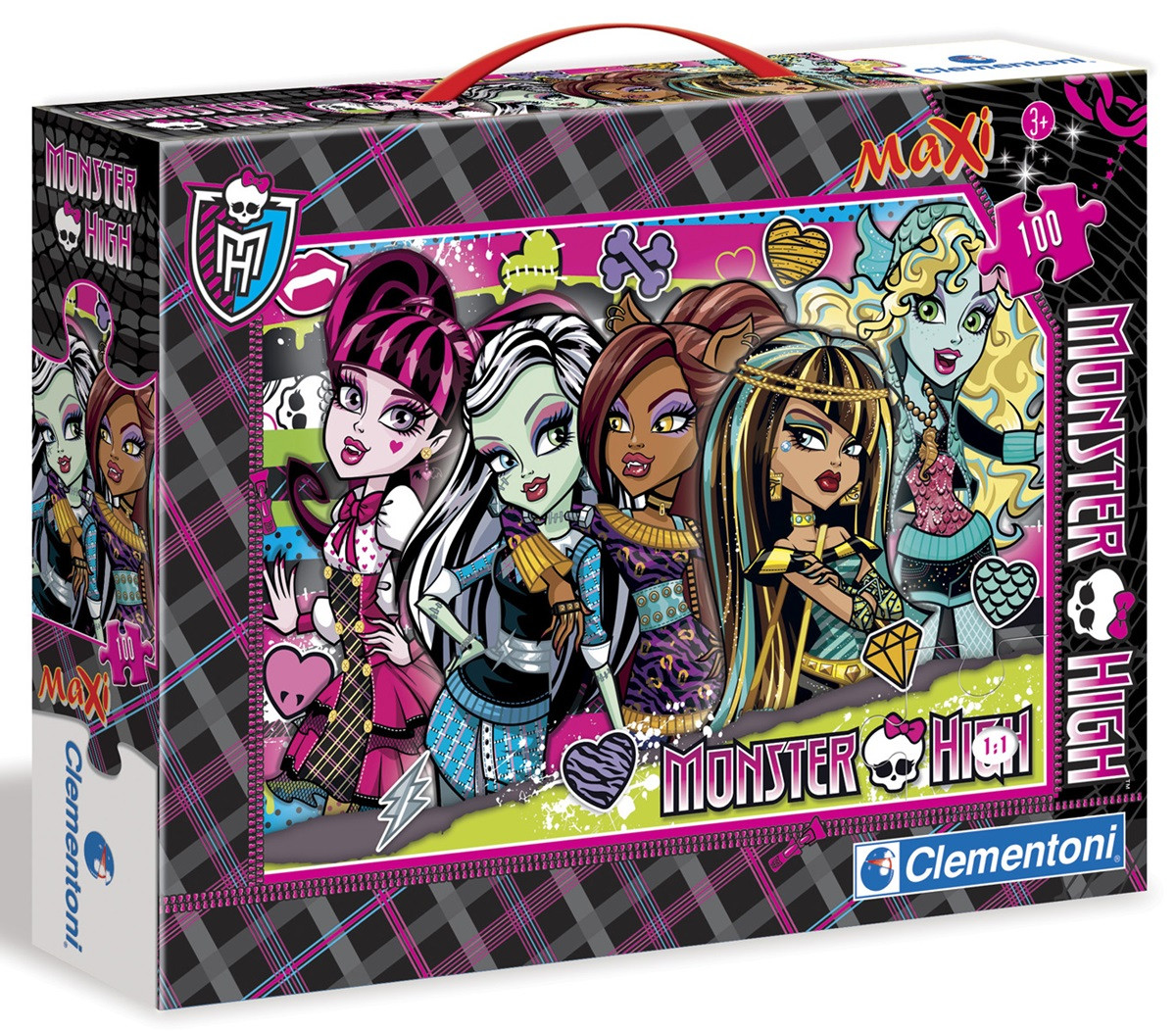 Clementoni dėlionė Maxi 100 d. Monster High