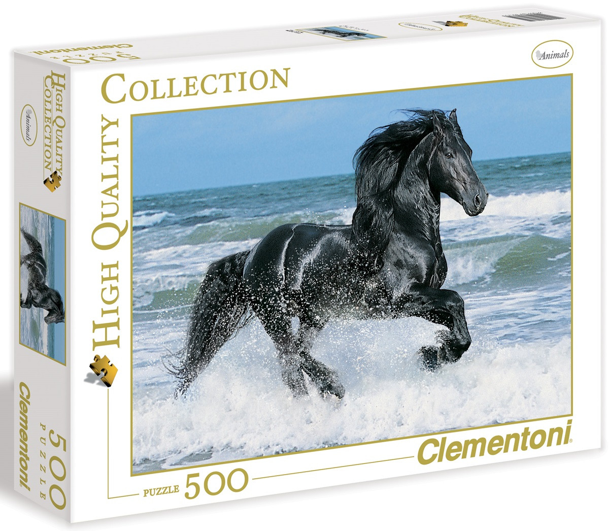 Clementoni dėlionė 500 d.HQ juodas žirgas