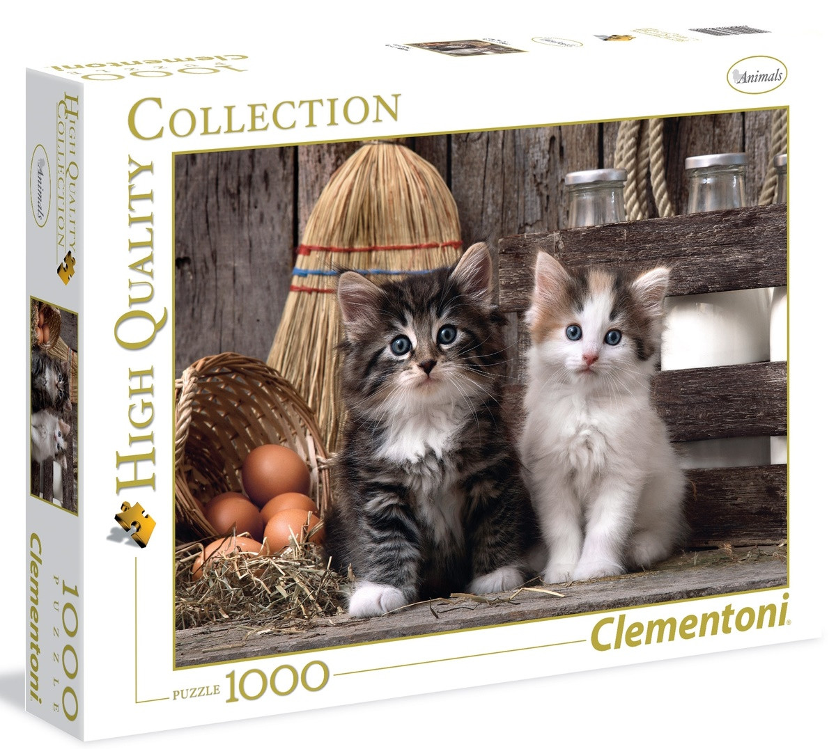 Clementoni dėlionė 1000 d. HQ Lovely Kittens