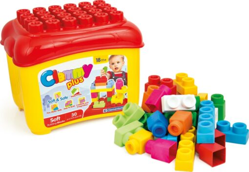 Clemmy minkštas konstruktorius 30 el. dėžutėje-0