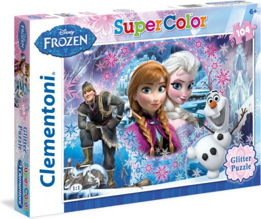 Clementoni dėlionė blizg. 104 d.„Frozen“-0