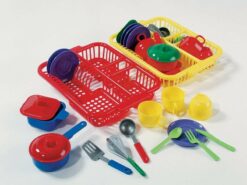 Indų džiovykla su indais-0