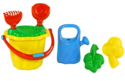 Rinkinys mažas 13 cm 6 el. su laistytuvėliu-2446
