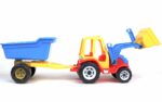 Traktorius su priekaba ir kaušu „Shark“, 66cm-3191