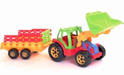 Didelis traktorius su priekaba ir kaušu 85cm-3203