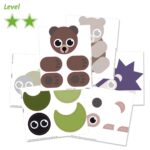 Kūrybinis žaidimas klijuok su laukiniais gyvūnais-3388