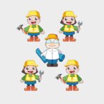 Mini vaflinis konstruktorius „Statybininkas“ didelis rinkinys-5532