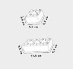 Statybinės kaladėlės „Plytos Junior“ 25 el. tinkl.-5803