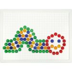 Mozaika 140 det. ø1cm skaidrios 21x16 cm-5816