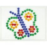 Mozaika 140 det. ø1cm skaidrios 21x16 cm-5817