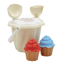 Alternative view of Smėlio rinkinys kibirėlis 13 cm su keksiukais